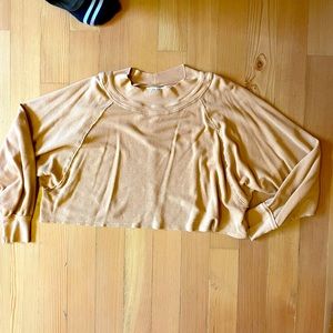 Camel Colored We the Free Oversized Long Sleeve